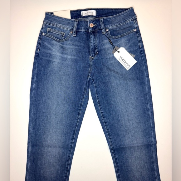 Yummie By Heather Thomson Straight Blasted Jeans Size- 27 ( New With Tags ) - Picture 2 of 9